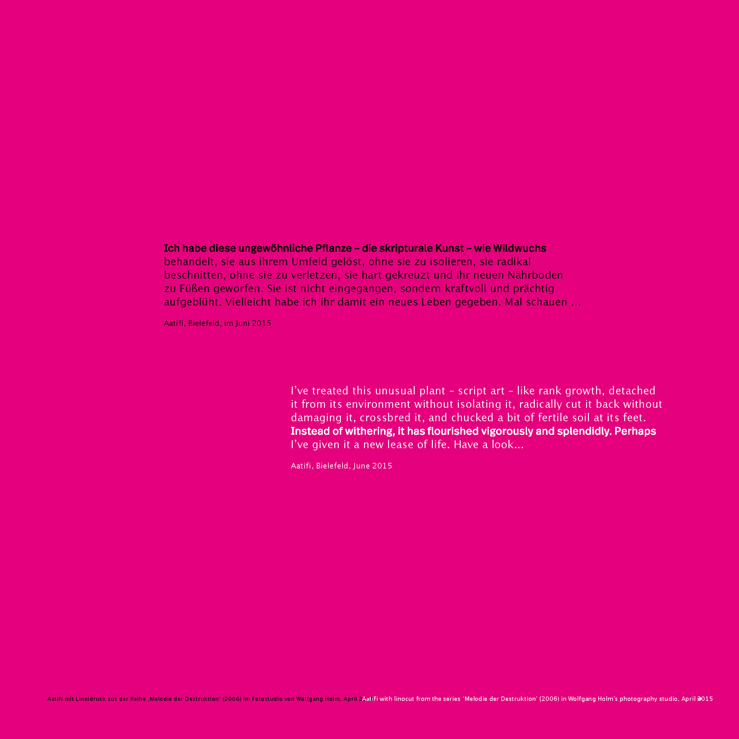 Ausstellungskatalog Aatifi Einleitung