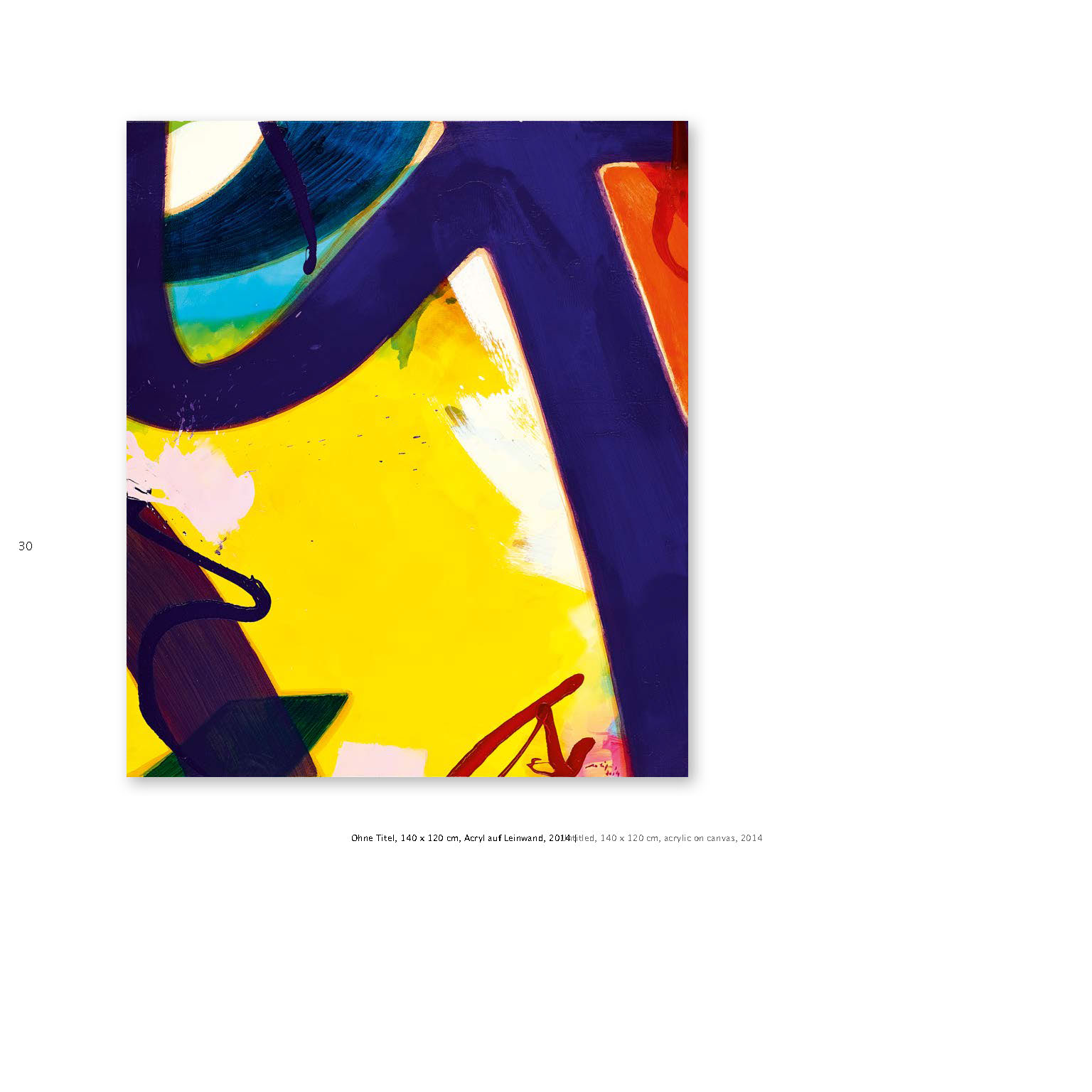 Aatifi Ausstellungskatalog Gemälde Öl auf Leinwand 2014