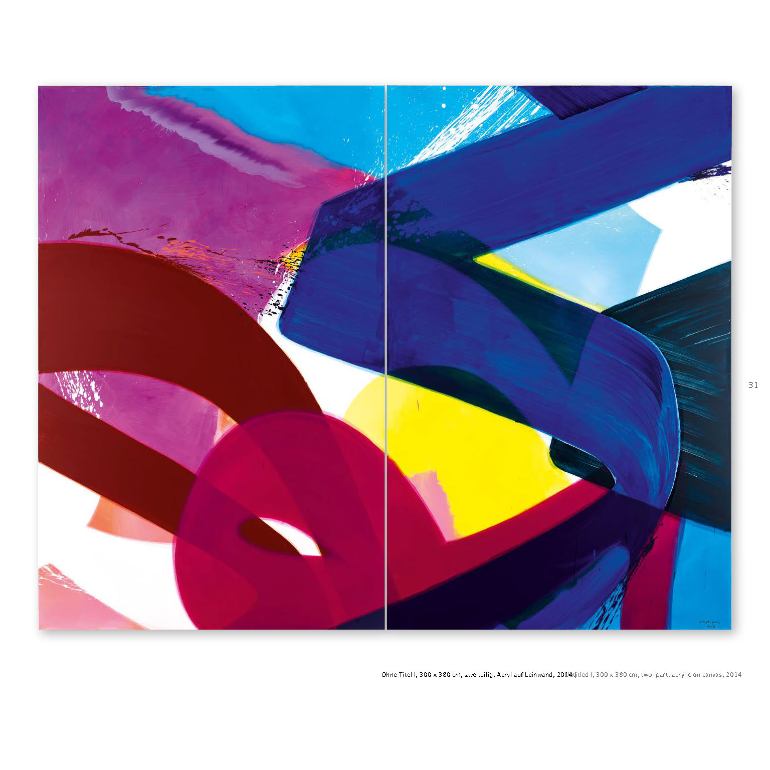 Ausstellungskatalog Aatifi Malerei Acryl auf Leinwand 2014