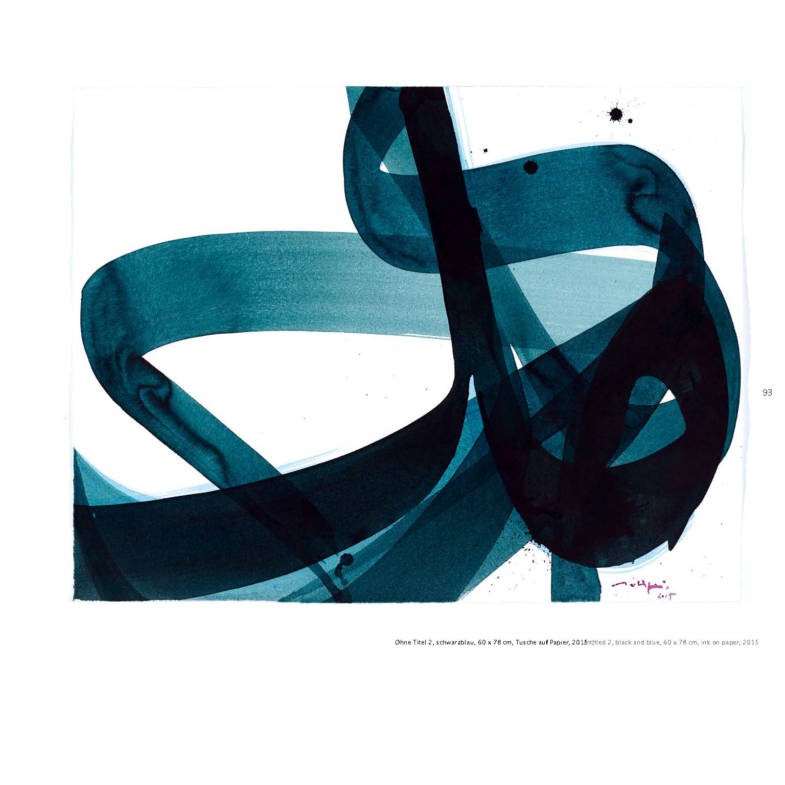 Ausstellungskatalog Aatifi Tusche auf Papier 2015